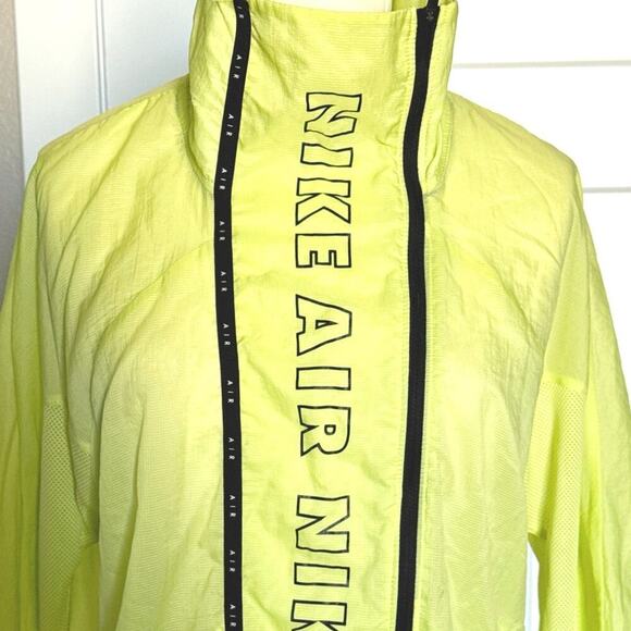 Nike Air Full Zip Running Windbreaker Women's Jacket Neon Size S - Picture 5 of 12
